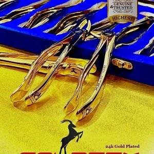 Extraction Forceps Set of 10 Pieces (24K Pure Gold Plated)